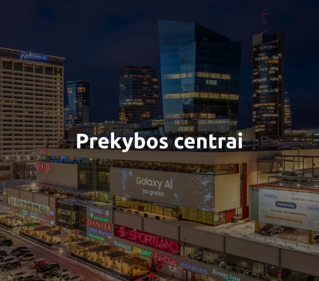 Reklama prekybos centruose